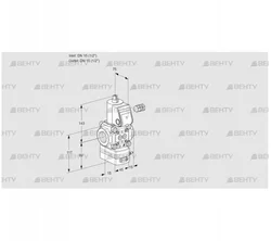 VAD115R/NW-100B (88002404) Газовый клапан с регулятором давления Kromschroder