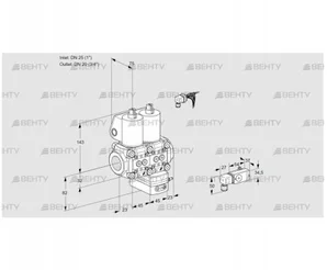 VCD1E25R/20R05ND-25WL/PP2-/2--3 (88107620) Регулятор давления Kromschroder