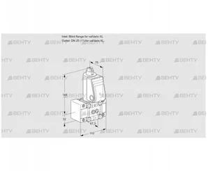 VAS1W0/W25R/NK (88019156) Газовый клапан Kromschroder