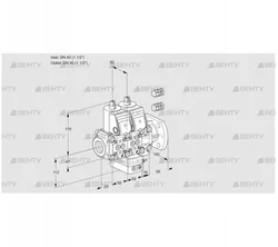 VCH2E40R/40F05NHEVWR3/PPPP/PPPP (88102590) Клапан с регулятором расхода Kromschroder