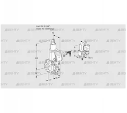 VAS120/-R/LW (88007033) Газовый клапан Kromschroder