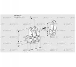 VCS3E50R/40R05NNWR/PPPP/PPBS (88103984) Сдвоенный газовый клапан Kromschroder