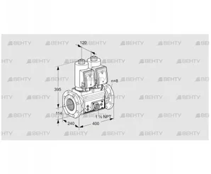 VCS9T125A05NNAGRE/PPVP/MMMM (88203972) Сдвоенный газовый клапан Kromschroder