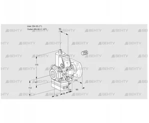 VAD2E25R/40F05D-50VWR/PP/PP (88102202) Газовый клапан с регулятором давления Kromschroder