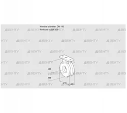 BVA150/100Z05 (88300119) Дроссельная заслонка Kromschroder