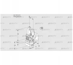 VAD3E50F/50F05FD-50WR/PP/PP (88106199) Газовый клапан с регулятором давления Kromschroder