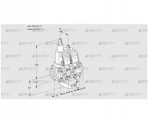 VCG1T25N/25N05LGAVQGR/PPPP/PPPP (88107755) Клапан с регулятором соотношения Kromschroder