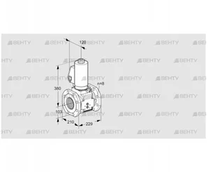 VAS8T100A05NQGLB/PP/MM (88205045) Газовый клапан Kromschroder