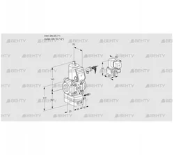 VAG125/15R/NWBE (88011117) Газовый клапан с регулятором соотношения Kromschroder