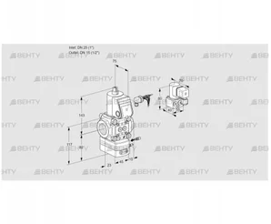 VAG125/15R/NWBE (88011117) Газовый клапан с регулятором соотношения Kromschroder