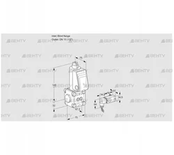 VAS1T-0/15N/NQ (88027352) Газовый клапан Kromschroder