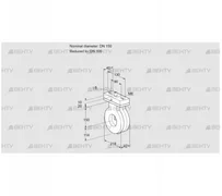 BVA150/100Z05V (88300353) Дроссельная заслонка Kromschroder