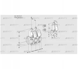 VCS3E50R/50R05NNWR3/PPPP/PPZS (88107645) Сдвоенный газовый клапан Kromschroder