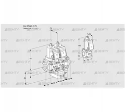 VCH1T20N/15N05NHAVQGR/MMMM/PPBS (88105163) Клапан с регулятором расхода Kromschroder