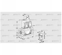 VCS7T80A05NLQSRB/3-P3/PPPP (88205323) Сдвоенный газовый клапан Kromschroder