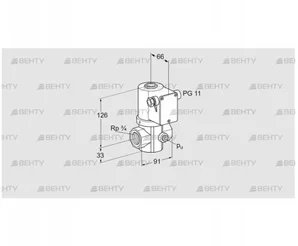 VG 20R02NQ31DM (85206223) Запорный газовый клапан Kromschroder