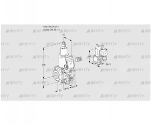 VAS125R/LW (88017986) Газовый клапан Kromschroder