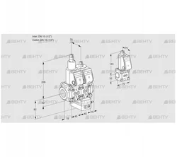 VCG1E15R/15R05LGKWR/PPPP/PPBS (88107399) Клапан с регулятором соотношения Kromschroder