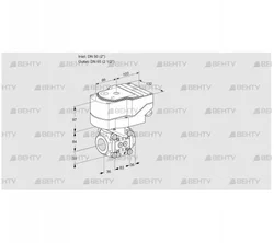 IFC350/65R05-40PPPP/40A2DR10 (88303392) Регулирующий клапан с сервоприводом Kromschroder