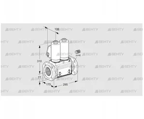 VCS665F05NNWGL3B/PPPP/PPPP (88202923) Сдвоенный газовый клапан Kromschroder