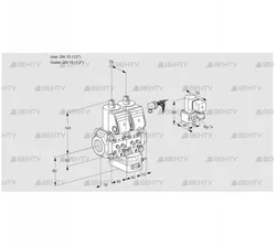 VCG1E15R/15R05NGEWR3/MMMM/ZYPP (88104514) Клапан с регулятором соотношения Kromschroder