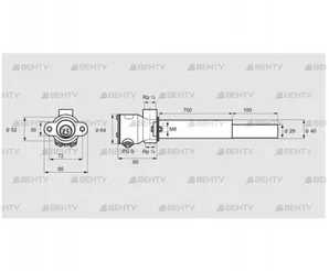 ZKIH 700/100R (84214070) Пилотная горелка Kromschroder