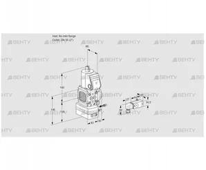 VAG3-/50R/NWAE (88032584) Газовый клапан с регулятором соотношения Kromschroder