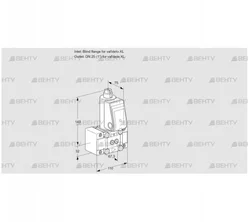 VAS1TW0/W25N/NQGL (88034301) Газовый клапан Kromschroder