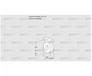 BVG125/80Z05 (88300139) Дроссельная заслонка Kromschroder
