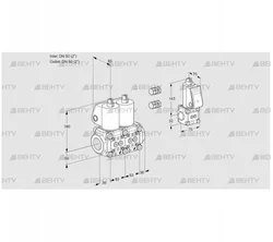 VCS3E50R/50R05NNWL3/PPZS/PPPP (88102933) Сдвоенный газовый клапан Kromschroder