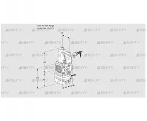 VAG1-/15R/NWBK (88020134) Газовый клапан с регулятором соотношения Kromschroder