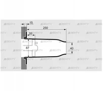 TSC 80B040-250/35-Si-1500 (74919087) Комплект керамического насадка Kromschroder