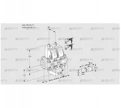 VCG2E25R/25R05NGEVWR6/2--3/PP3- (88102947) Клапан с регулятором соотношения Kromschroder