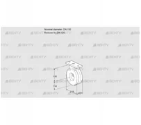 BVA150/125Z05 (88300112) Дроссельная заслонка Kromschroder