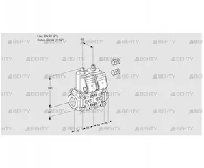 VCS3E50R/40R05NNWR3/PPPP/PPPP (88105641) Сдвоенный газовый клапан Kromschroder