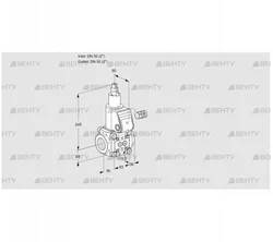 VAS350R/LW (88029499) Газовый клапан Kromschroder