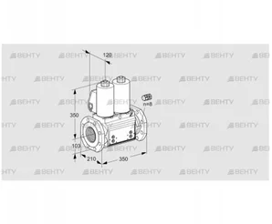 VCS8100F05NNWL3B/PPPP/PPPP (88203287) Сдвоенный газовый клапан Kromschroder