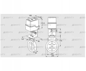 IDR200Z03D100AU/50-30Q20E (88302927) Дроссельная заслонка Kromschroder