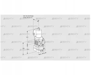 VAD3T-/50N/NKGL-25A (88029803) Газовый клапан с регулятором давления Kromschroder