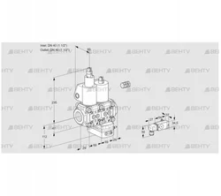 VCG2E40R/40R05LGEWL/PP2-/2--3 (88104471) Клапан с регулятором соотношения Kromschroder