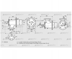 ZIO 200KBL-50/35-(38)D (84277116) Газовая горелка Kromschroder