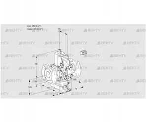 VAH3E50F/50F05HEVWR/PP/PP (88106291) Клапан с регулятором расхода Kromschroder