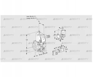 VAS125R/NW (88009105) Газовый клапан Kromschroder