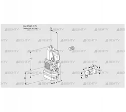 VAD1E20R/20R05FD-25WR/2-/PP (88107417) Газовый клапан с регулятором давления Kromschroder