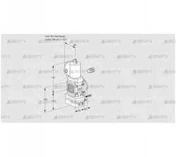 VAG2-/40R/NQSLAE (88034739) Газовый клапан с регулятором соотношения Kromschroder