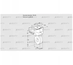 IBA80/50Z05/20-15W3E (88300950) Дроссельная заслонка Kromschroder