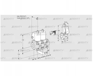 VCG2E50R/40R05NGEWL/PPZS/PPPP (88107225) Клапан с регулятором соотношения Kromschroder