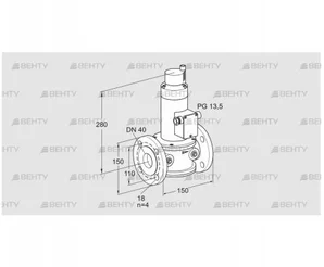 VR 40F01RT33D (85247150) Воздушный электромагнитный клапан Kromschroder