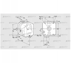 DG 50U-5 32 (84447393) Датчик-реле давления газа Kromschroder