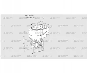 IFC1T25/25N05-20PPPP/20-07Q2T (88302975) Регулирующий клапан с сервоприводом Kromschroder